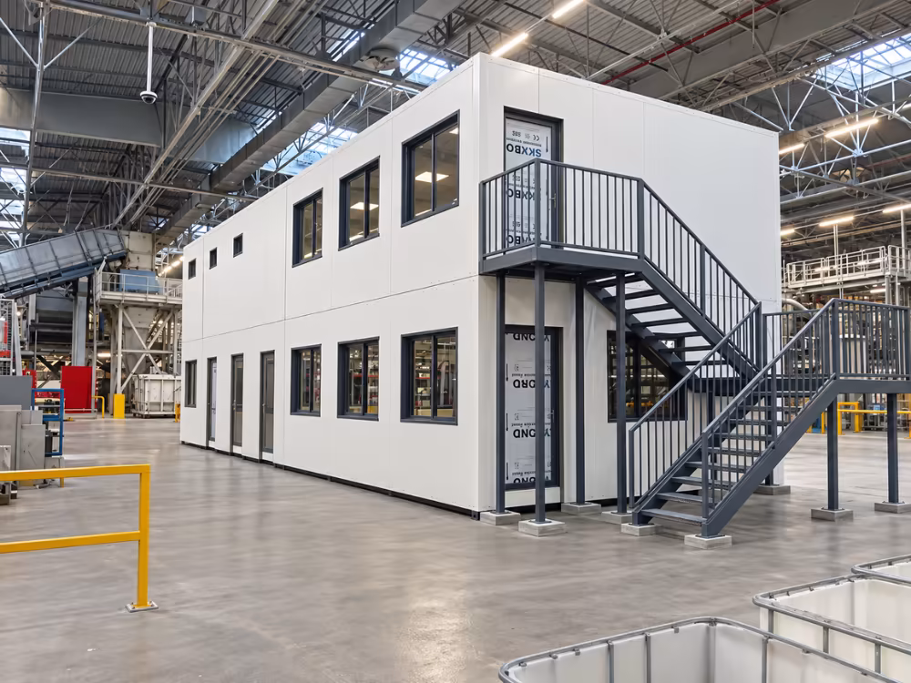Bâtiment modulaire R+1 pour NordPlast — Lesquin