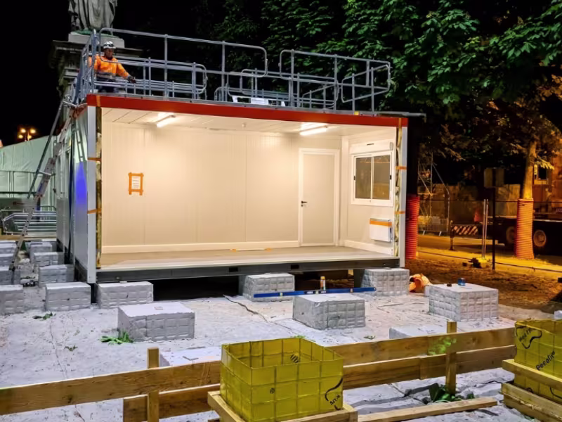 Montage clé en main de module modulaire