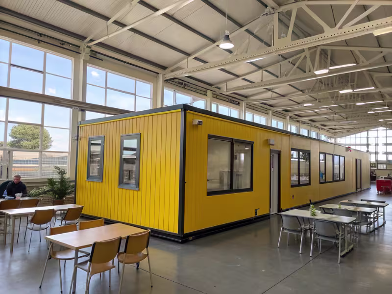 Réfectoire restaurant modulaire pour entreprise