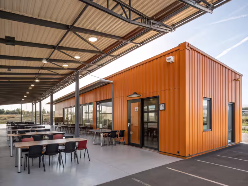 Vestiaire et réfectoire modulaire pour chantier — Module Concept