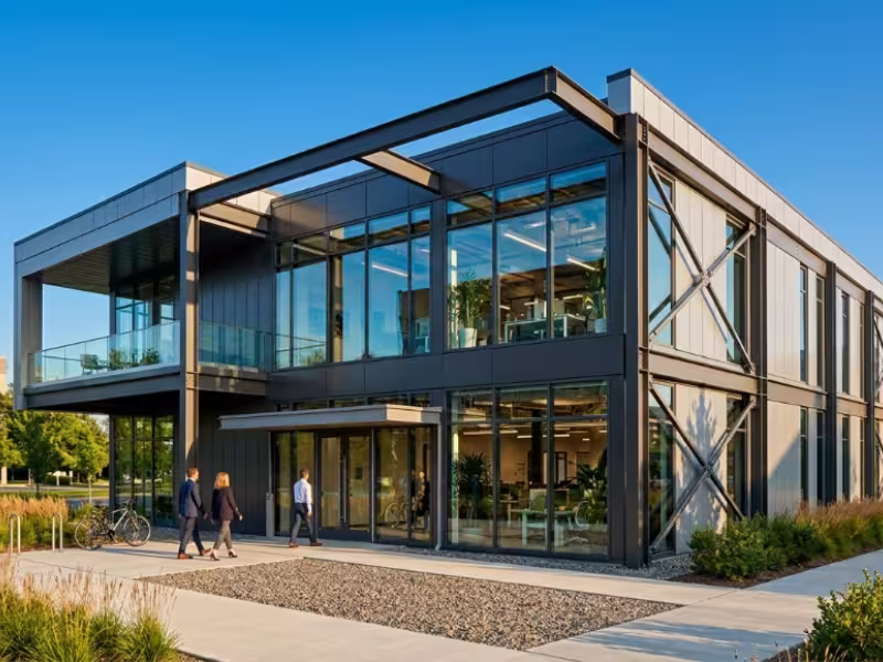 Bâtiment modulaire pérenne — bureaux et locaux commerciaux préfabriqués sur mesure, Module Concept